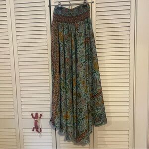 Italian Vintage Boho Chic Maxi Skirt